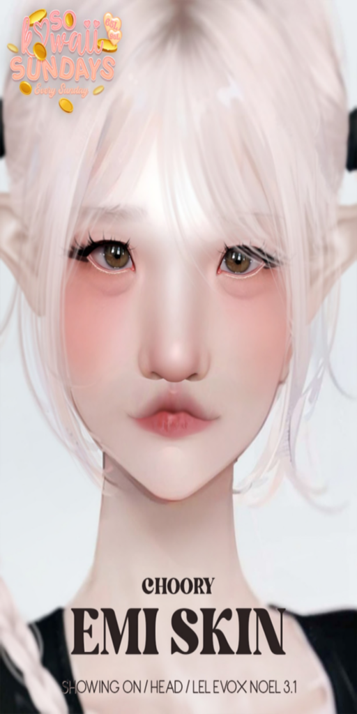 Emi Skin - EvoX	&lt;a href=&quot;http://maps.secondlife.com/secondlife/Viktel%20Aria/208/176/21&quot;&gt;Teleport&lt;/a&gt;