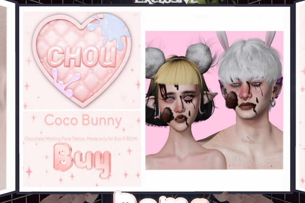 Chocolate Face Tattoo - EvoX, L$200