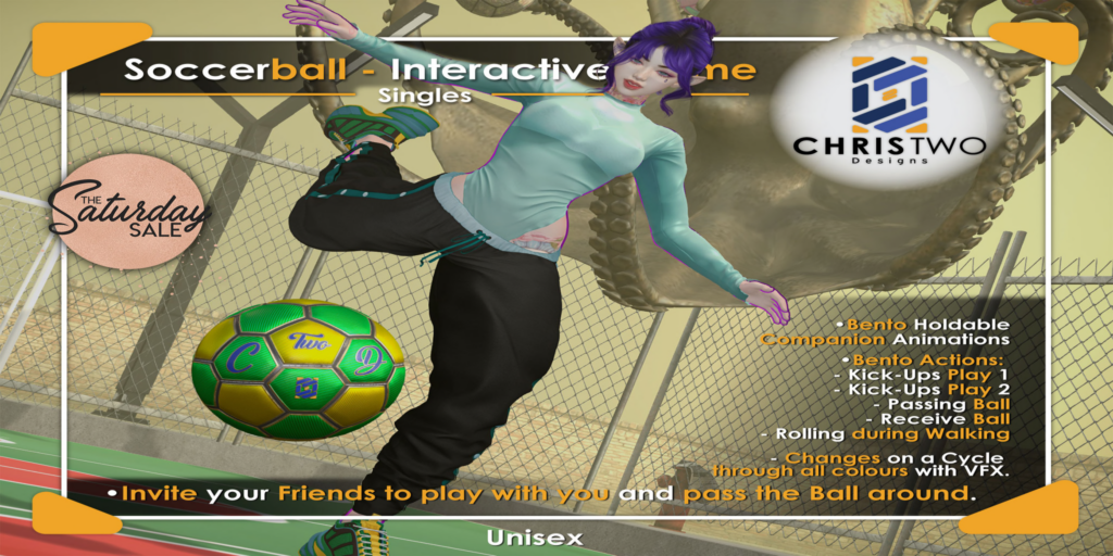Soccerball Interactive Game	&lt;a href=&quot;http://maps.secondlife.com/secondlife/Chris%20Two%20Designs/128/129/15&quot;&gt;Teleport&lt;/a&gt;