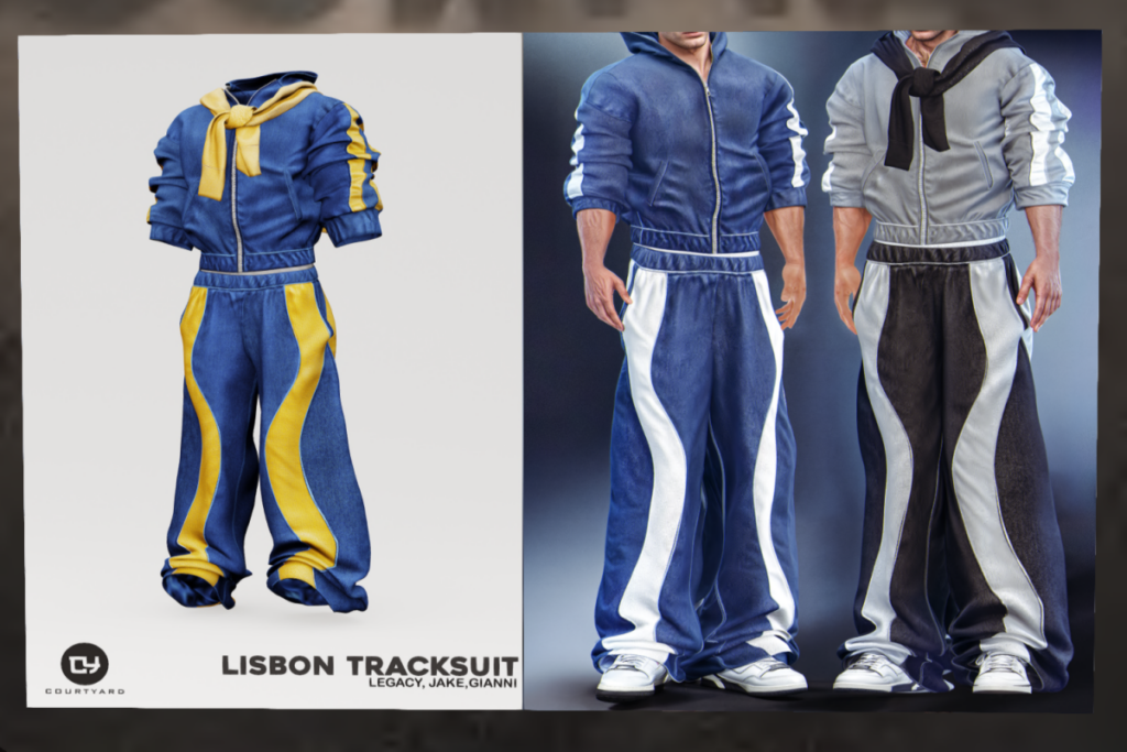 Lisbon Tracksuit - Gianni/Jake/Legacy, L$250-L$499 each/L$1499 each FP