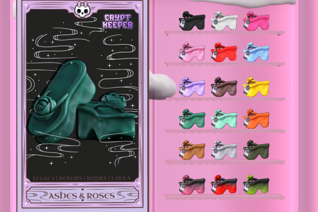Ashes &amp; Roses Heel - Inithium/Legacy/MaitreyaX/Reborn/+mods, L$100 each/L$550 FP