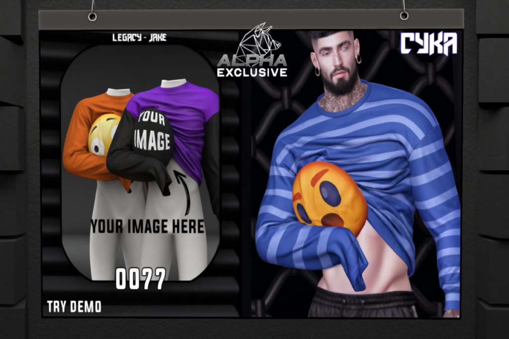 Shirt 0077 - Jake/Legacy, L$299 each/L$899 FP