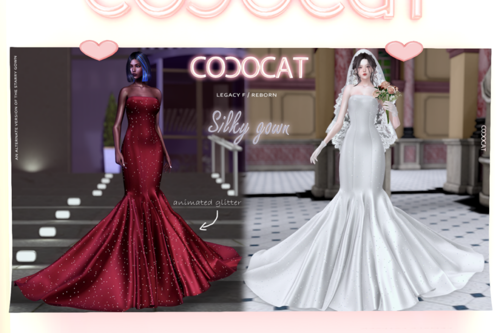 Silky Gown - Legacy/Reborn, L$300 each/L$1450 FP