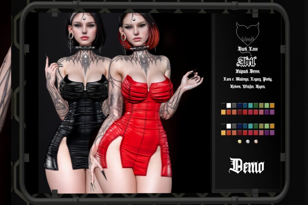 Abril Dress - Inithium/Legacy/Maitreya/Reborn/+mods, L$199