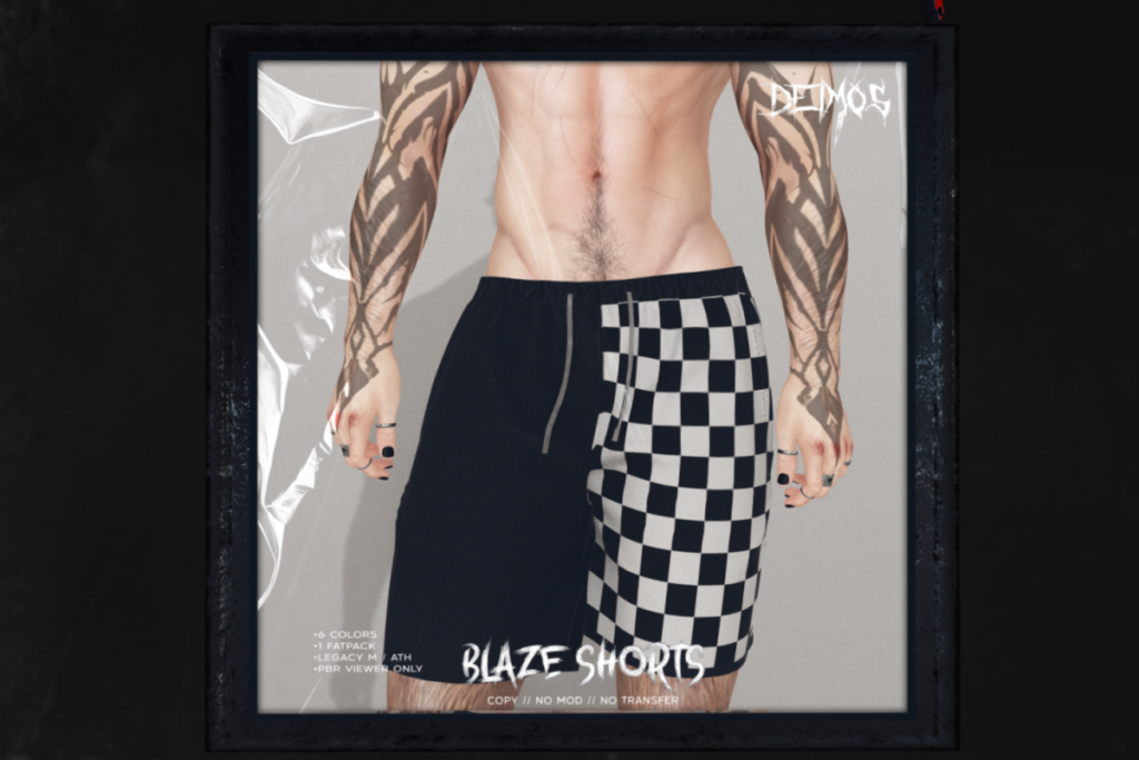 Blaze Shorts - Legacy/+mods, L$249 each/L$1099 FP