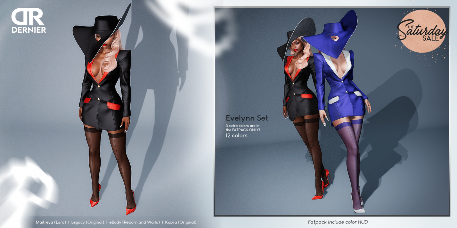 Evelynn Set - Inithium/Legacy/Maitreya/Reborn/+mods	&lt;a href=&quot;https://maps.secondlife.com/secondlife/DERNIER/117/141/1006&quot;&gt;Teleport&lt;/a&gt;