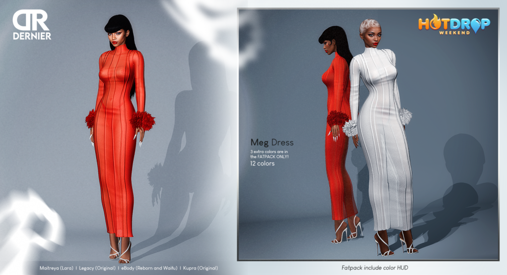 Meg Dress - Inithium/Legacy/Maitreya/Reborn/+mods