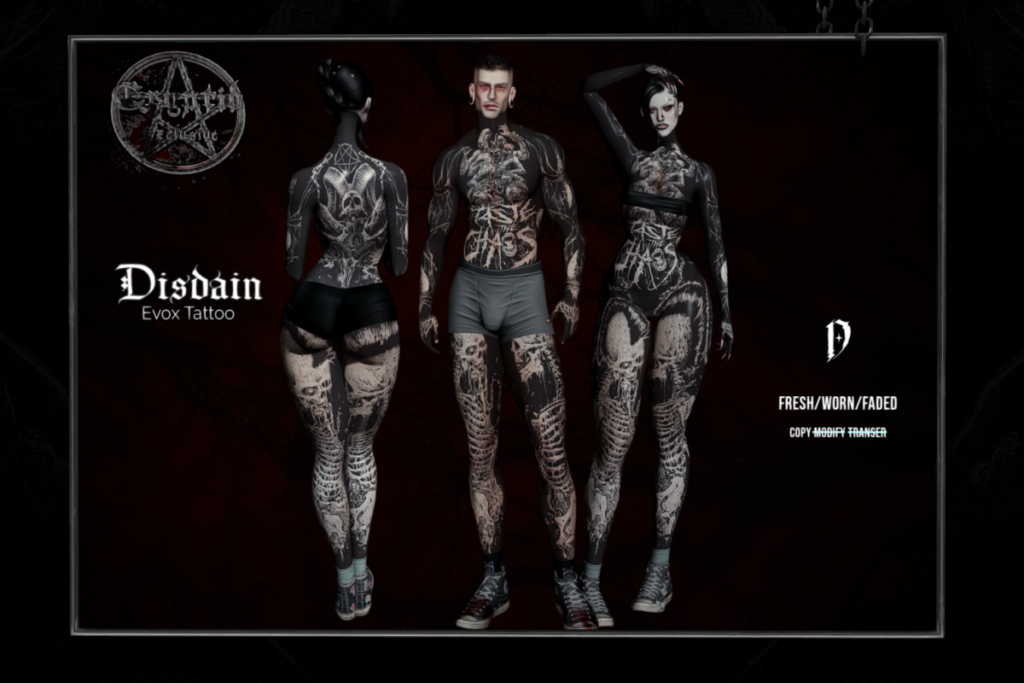Disdain Tattoo - EvoX, L$275