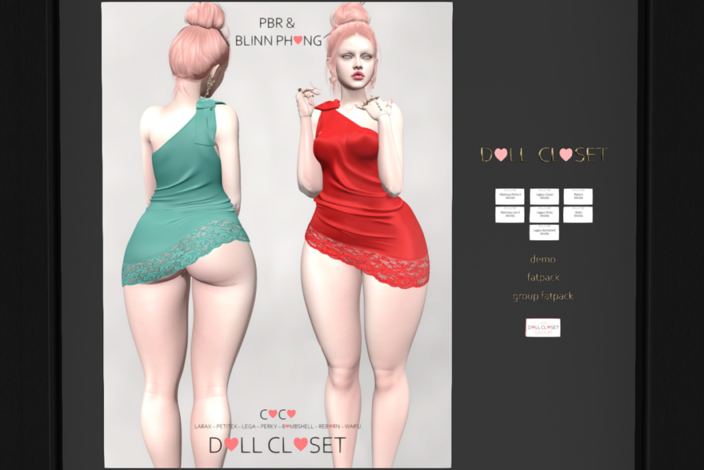 Coco Dress - Legacy/MaitreyaX/Reborn/+mods, L$699 each/L$1999 FP