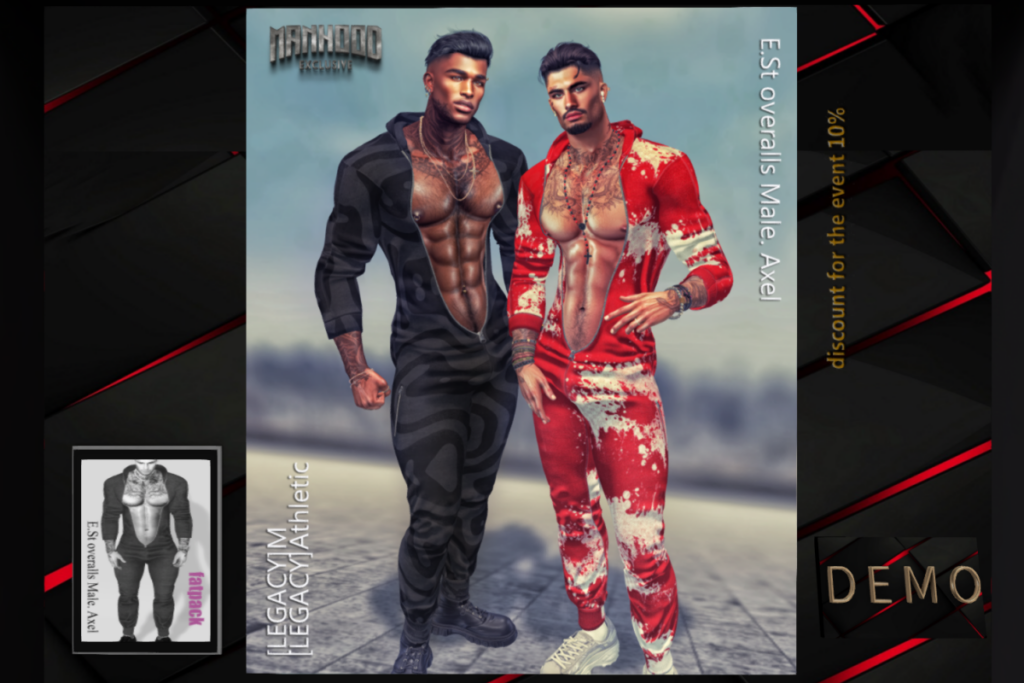 Axel Overalls - Legacy/+mods, L$230 each/L$1000 FP