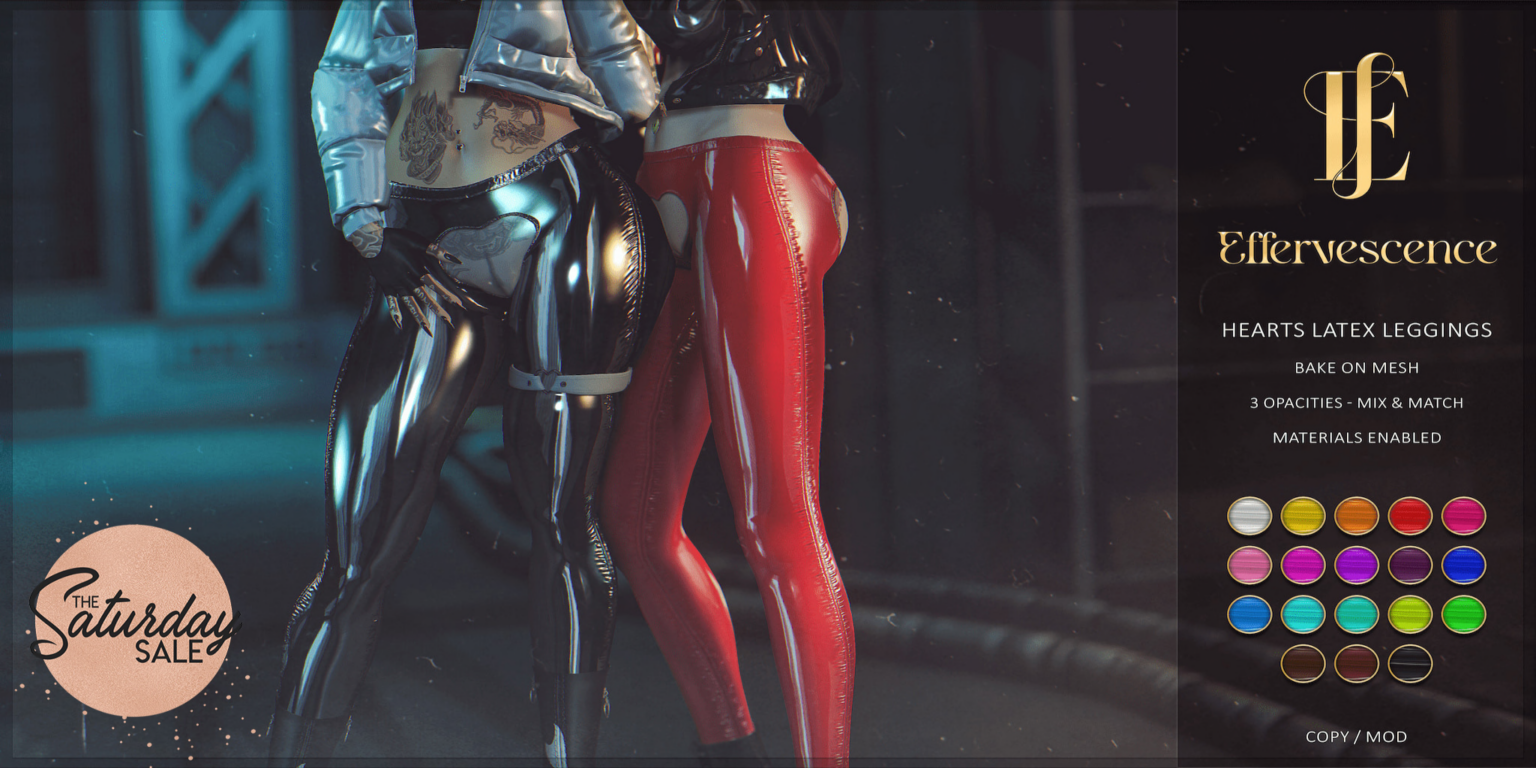 Hearts Latex Leggings - BOM	&lt;a href=&quot;http://maps.secondlife.com/secondlife/Arae/171/67/807&quot;&gt;Teleport&lt;/a&gt;