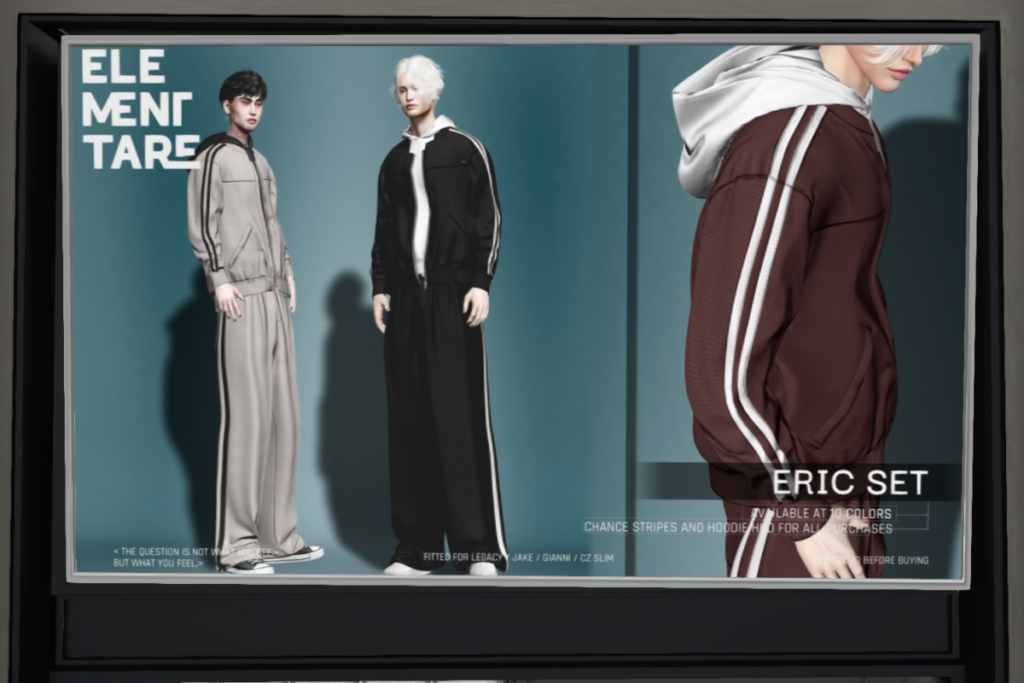 Eric Set - CZ Slim/Gianni/Jake/Legacy, L$280 each/L$900 FP