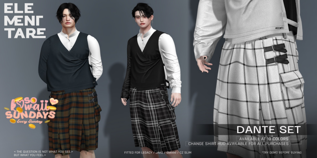 Dante Set - CZ Slim/Gianni/Jake/Legacy	&lt;a href=&quot;http://maps.secondlife.com/secondlife/Heartbreak/116/99/100&quot;&gt;Teleport&lt;/a&gt;