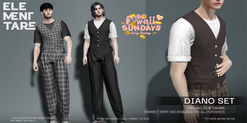 Diano Set - CZ Slim/Gianni/Jake/Legacy	&lt;a href=&quot;http://maps.secondlife.com/secondlife/Heartbreak/116/99/100&quot;&gt;Teleport&lt;/a&gt;