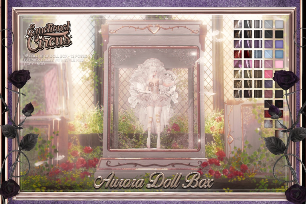 Aurora Doll Box, L$239 each/L$707 FP