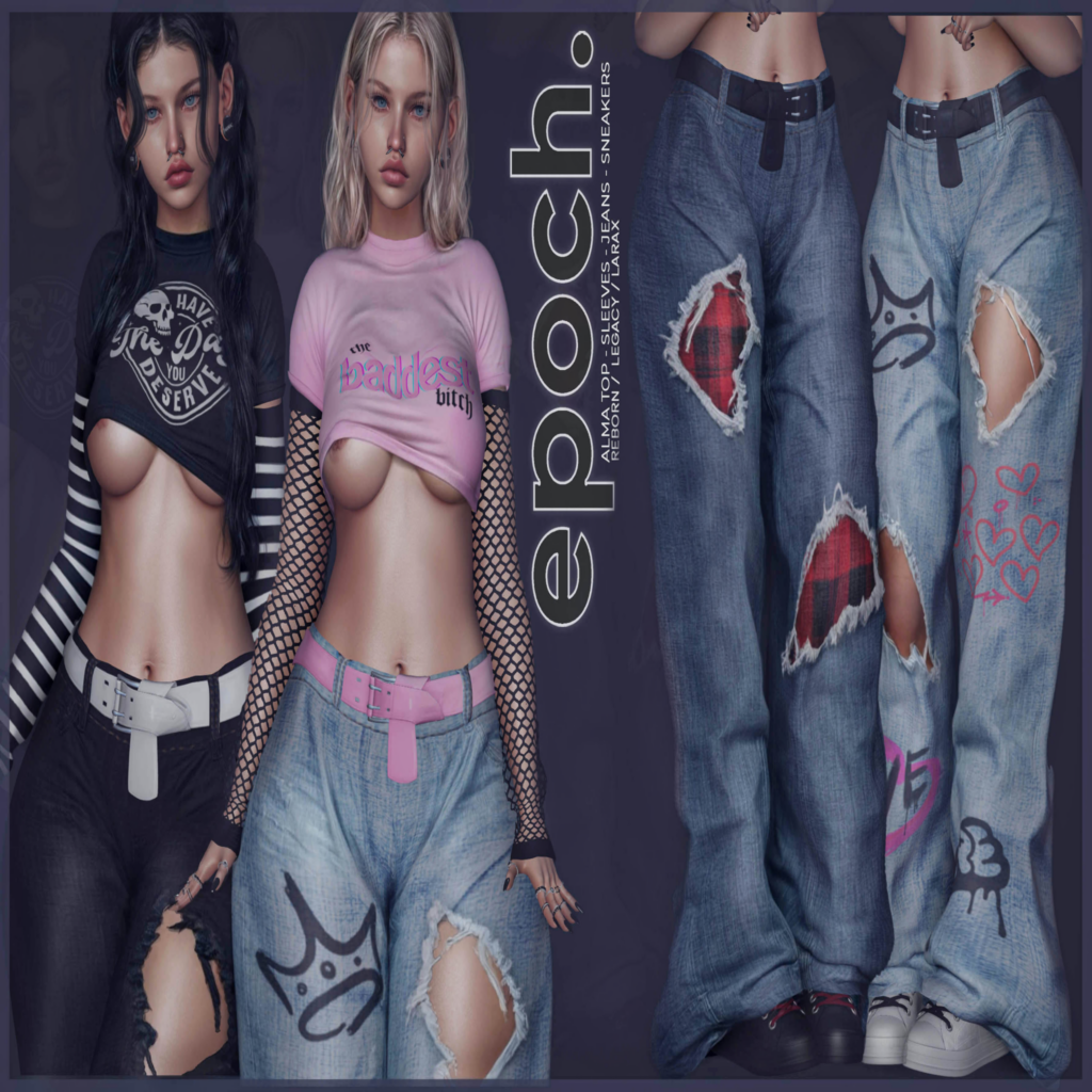 Alma Top, Sleeves, Jeans and Sneaker - Legacy/MaitreyaX/Reborn