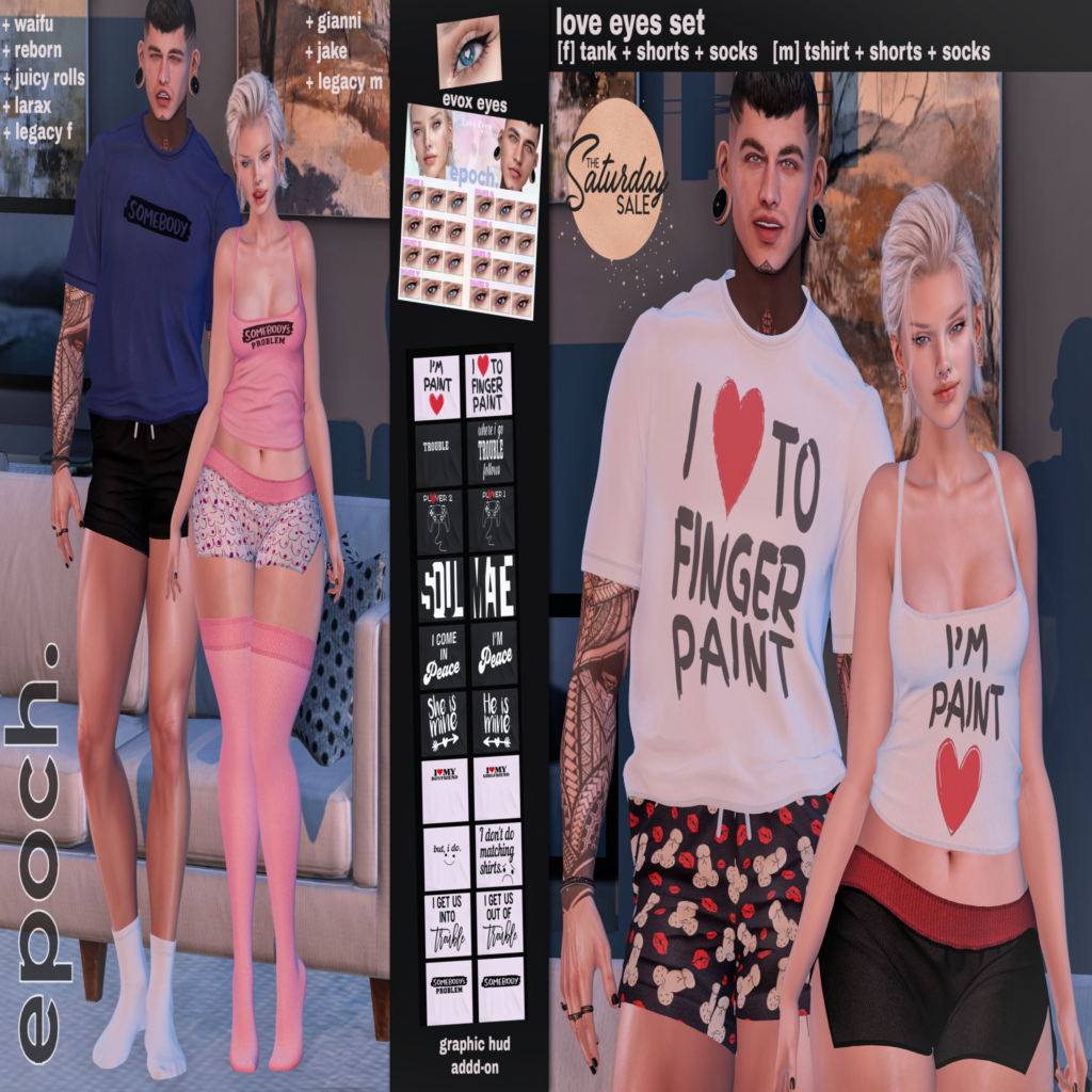 Love Eyes Set - EvoX/Gianni/Jake/Legacy M+F/MaitreyaX/Reborn/+mods