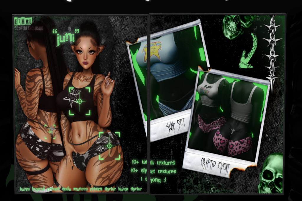 Juni Tank and Shorts - Inithium/Legacy/Reborn/Yentements/+mods, L$250 each/L$999 each FP