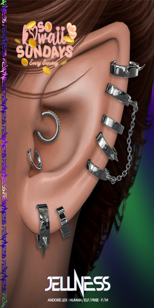 Jellness Ears - Andore LEX M+F Human+Elf+Pixie	&lt;a href=&quot;http://maps.secondlife.com/secondlife/Moonstar/141/89/43&quot;&gt;Teleport&lt;/a&gt;