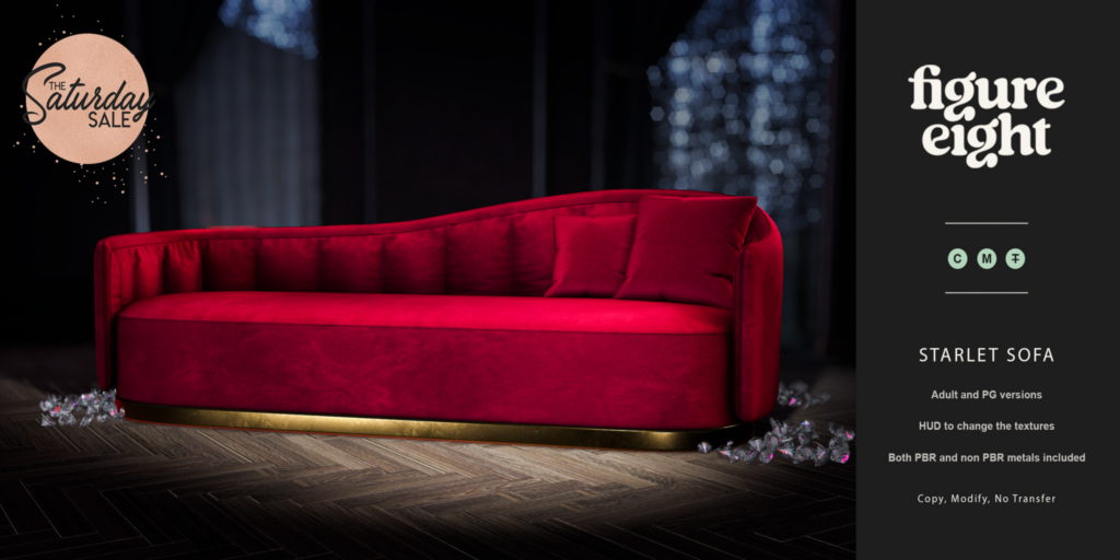 Starlet Sofa	&lt;a href=&quot;http://maps.secondlife.com/secondlife/Town%20Blue%20Port/146/42/2896&quot;&gt;Teleport&lt;/a&gt;
