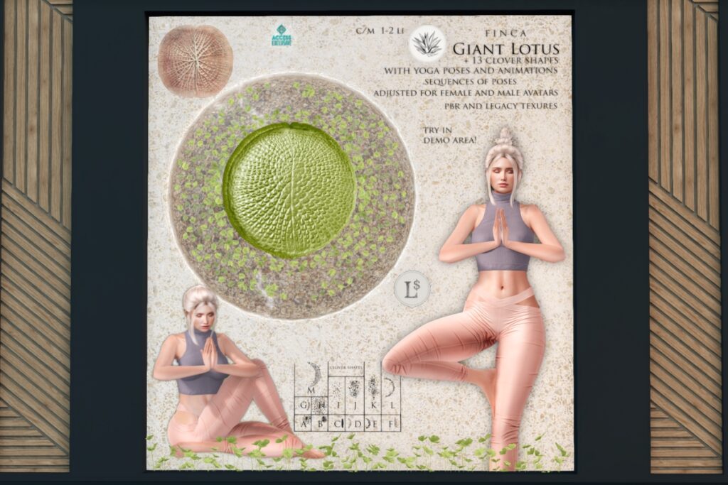 Giant Lotus Yoga Mat, L$500