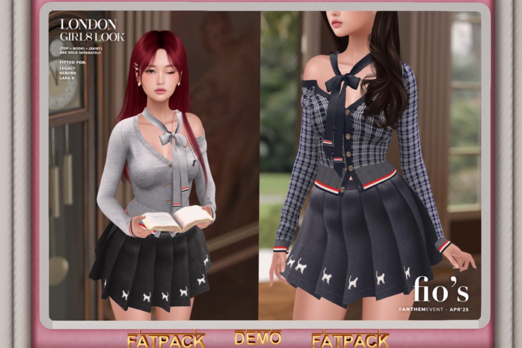 London Girls Top and Skirt - Legacy/MaitreyaX/Reborn, L$350-L$499 each/L$1200-L$1699 each FP