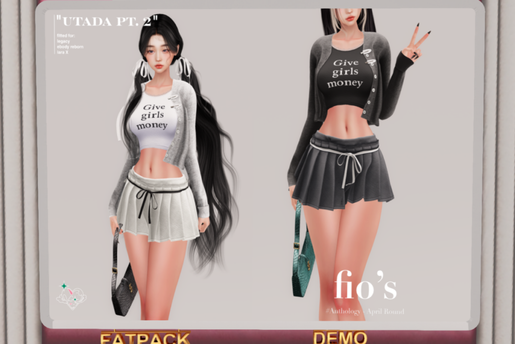 Utada Pt 2 Outfit - Legacy/MaitreyaX/Reborn, L$475 each/L$1600 FP