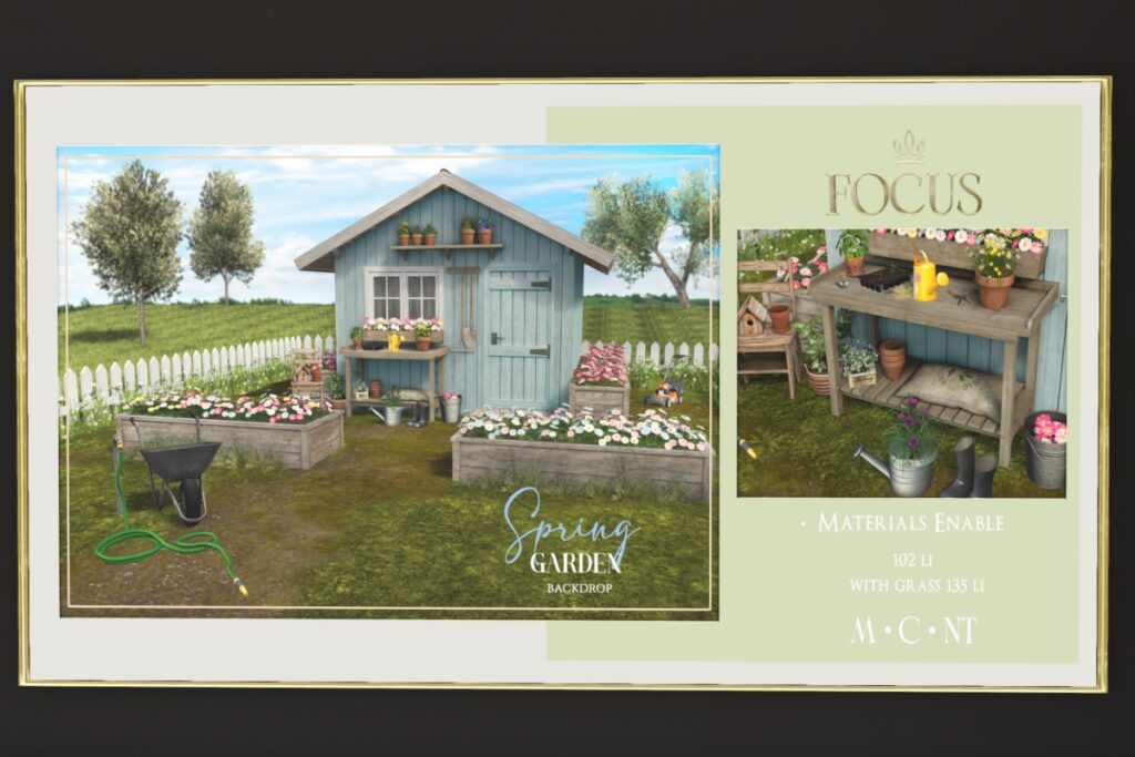 Spring Garden Backdrop, L$499
