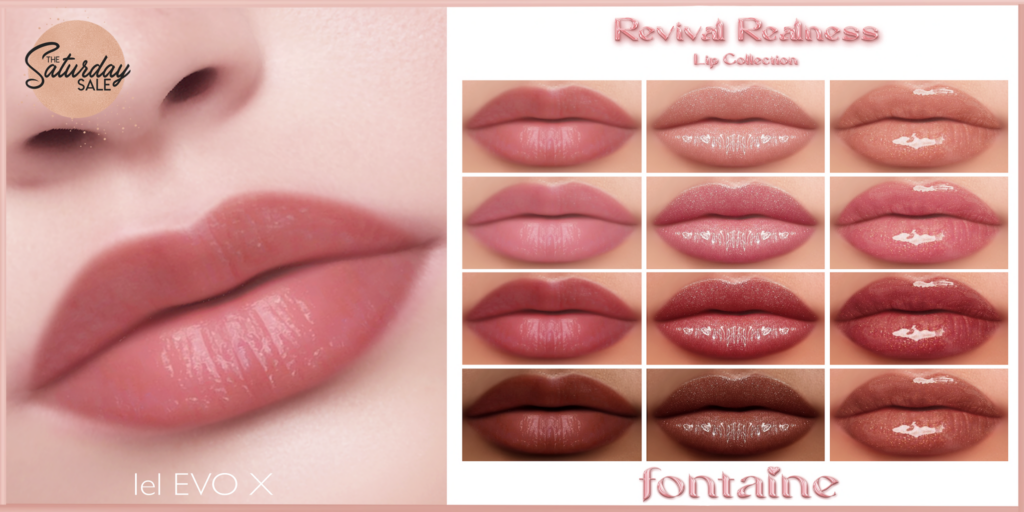 Revival Realness Lipstick - EvoX	&lt;a href=&quot;https://maps.secondlife.com/secondlife/VELOUR/66/140/83&quot;&gt;Teleport&lt;/a&gt;