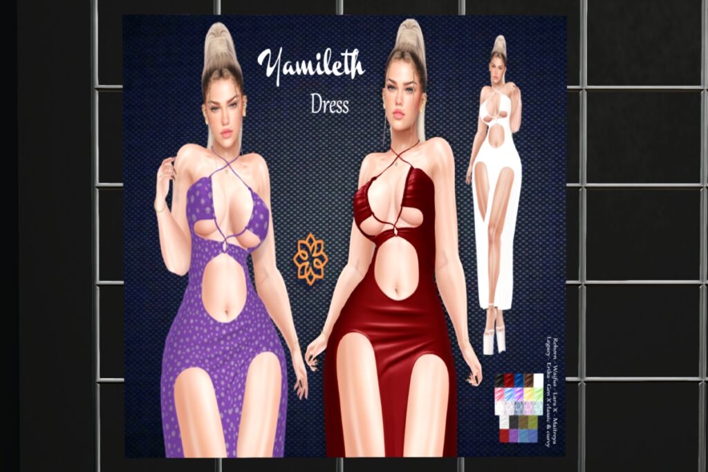 Yamileth Dress - Erika/GenX/Legacy/Maitreya/Reborn/+mods, L$360 FP