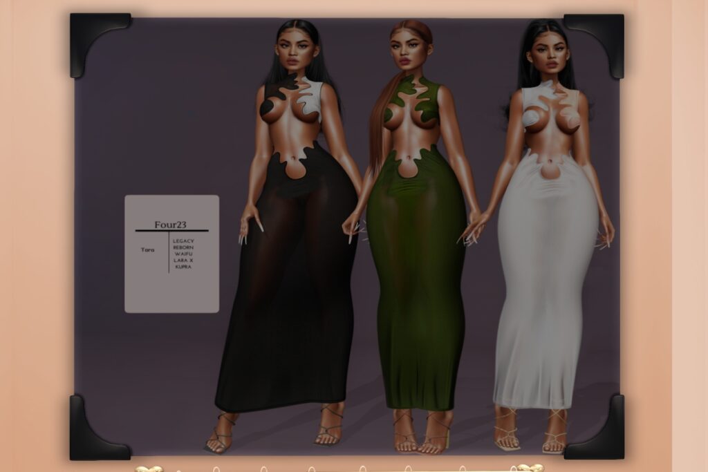 Tara Dress - Inithium/Legacy/MaitreyaX/Reborn/+mods, L$222 each/L$222 FP