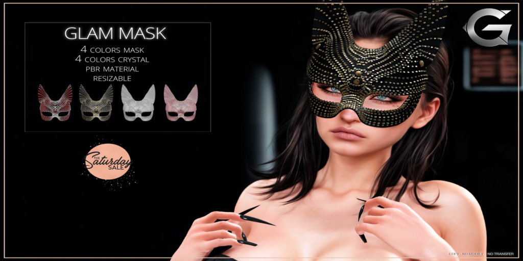Glam Mask	&lt;a href=&quot;http://maps.secondlife.com/secondlife/Spruce%20Peak/211/190/24&quot;&gt;Teleport&lt;/a&gt;