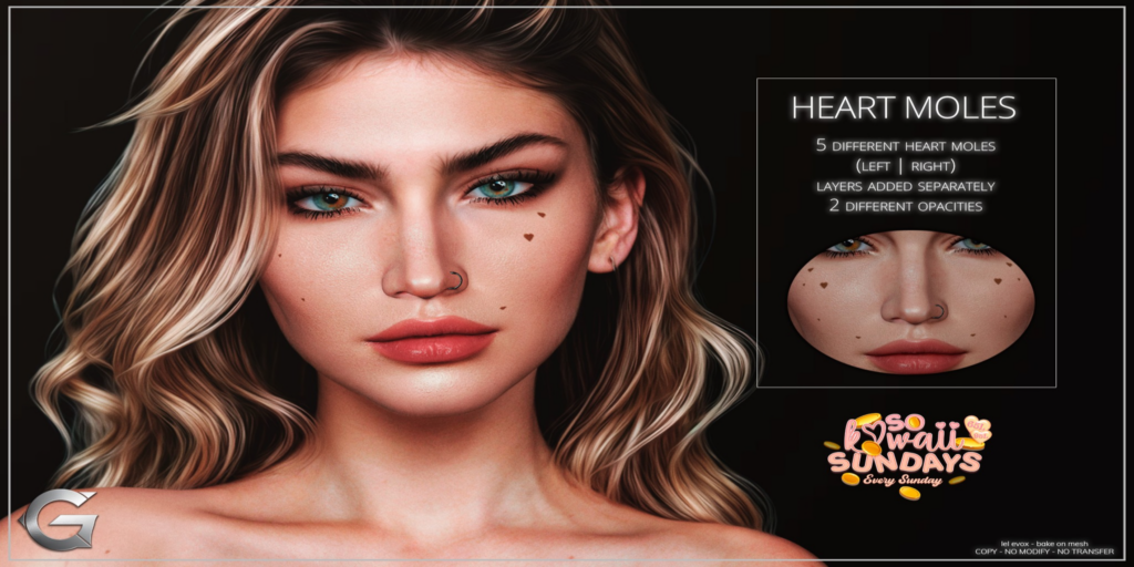 Heart Moles - EvoX	&lt;a href=&quot;http://maps.secondlife.com/secondlife/Spruce%20Peak/212/191/24&quot;&gt;Teleport&lt;/a&gt;