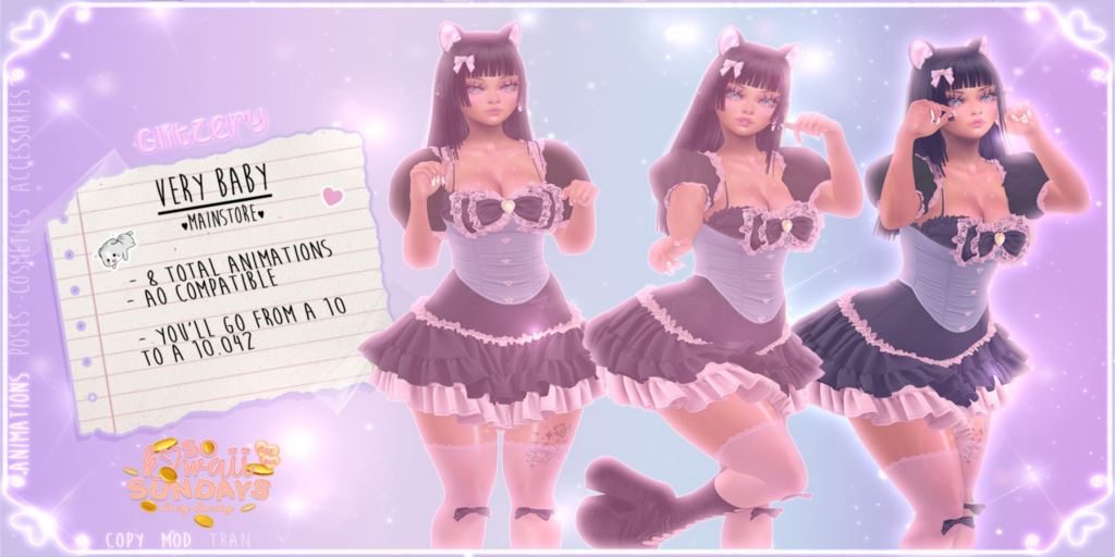Very Baby Animations	&lt;a href=&quot;http://maps.secondlife.com/secondlife/Emotion/151/223/332&quot;&gt;Teleport&lt;/a&gt;