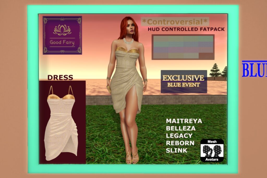 Controversial Dress - BellezaOG/Legacy/Maitreya/Reborn/Slink, L$375 FP