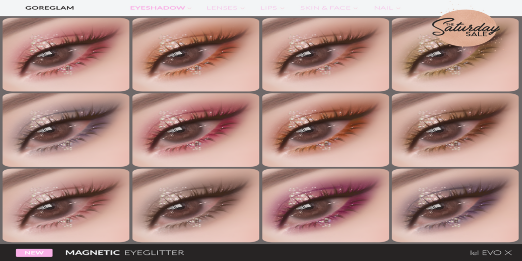 Magnetic Eyeglitter Eyeshadow - EvoX	&lt;a href=&quot;http://maps.secondlife.com/secondlife/Hidden%20Village/41/43/788&quot;&gt;Teleport&lt;/a&gt;
