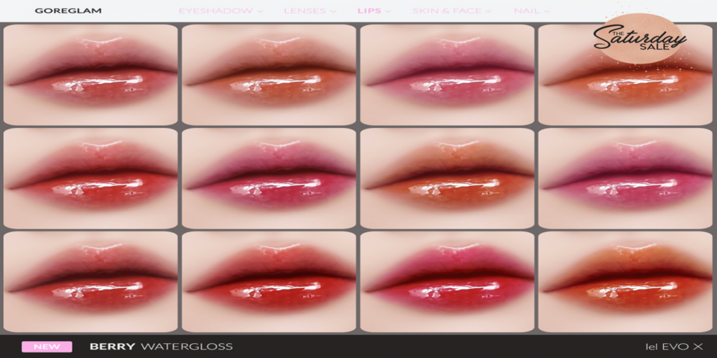 Berry Watergloss - EvoX	&lt;a href=&quot;http://maps.secondlife.com/secondlife/Hidden%20Village/41/43/788&quot;&gt;Teleport&lt;/a&gt;