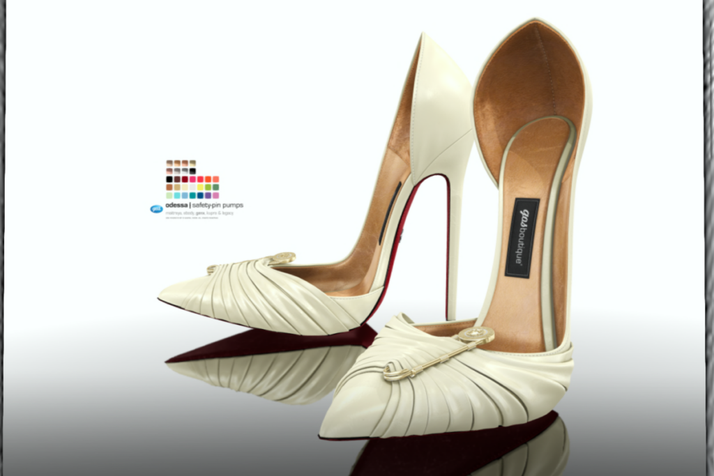 Odessa Safety-Pin Pumps - GenX/Inithium/Legacy/Maitreya/Reborn, L$295 each/L$1295 FP