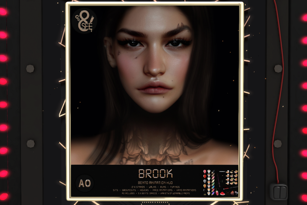 Brook Animations, L$120 each/L$2500 FP