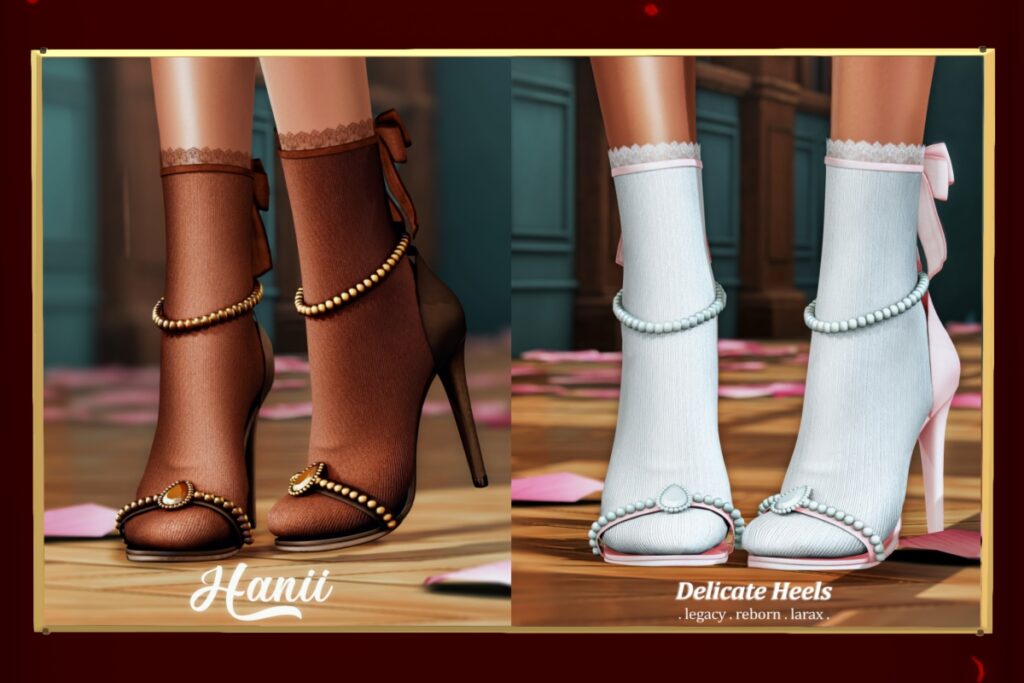 Delicate Heels - Legacy/MaitreyaX/Reborn, L$299 each/L$999 FP