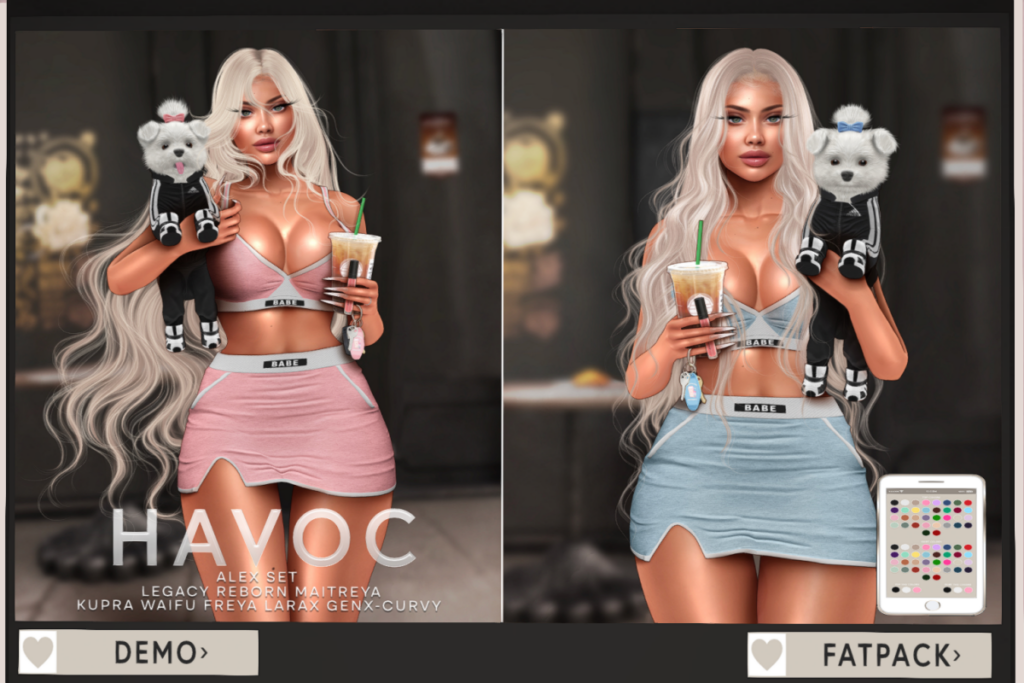Alex Set - Freya/GenX Curvy/Inithium/Legacy/Maitreya/Reborn/+mods, L$299 each/L$1999 FP