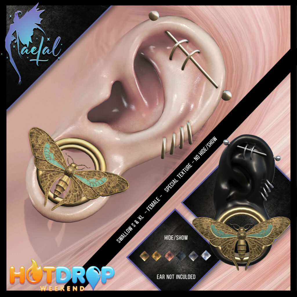 Ear 65 – Swallow Gauged Female