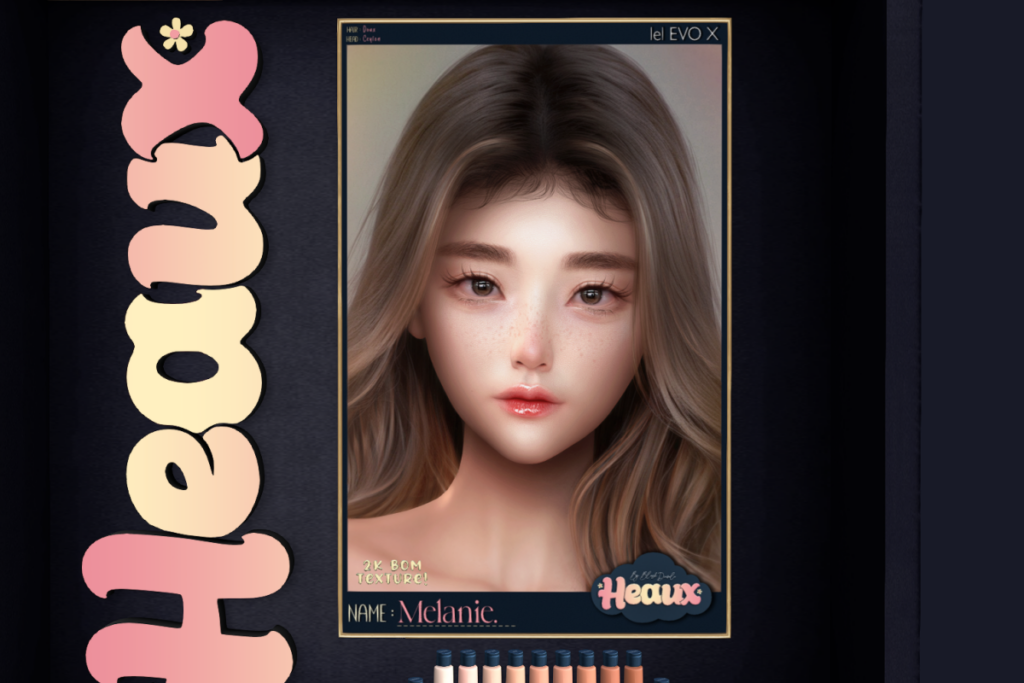 Melanie Skin - Evo X, L$799 each/L$2875 FP