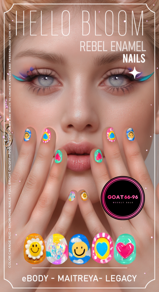 Rebel Enamel Nails - Legacy/Maitreya/Reborn