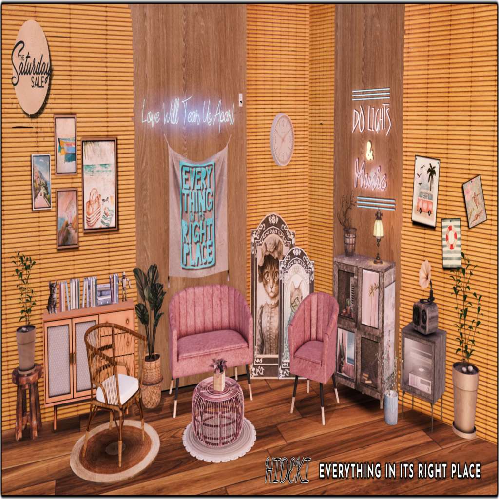 Everything In Its Right Place Decor Set	&lt;a href=&quot;https://maps.secondlife.com/secondlife/Computer/102/218/1137&quot;&gt;Teleport&lt;/a&gt;