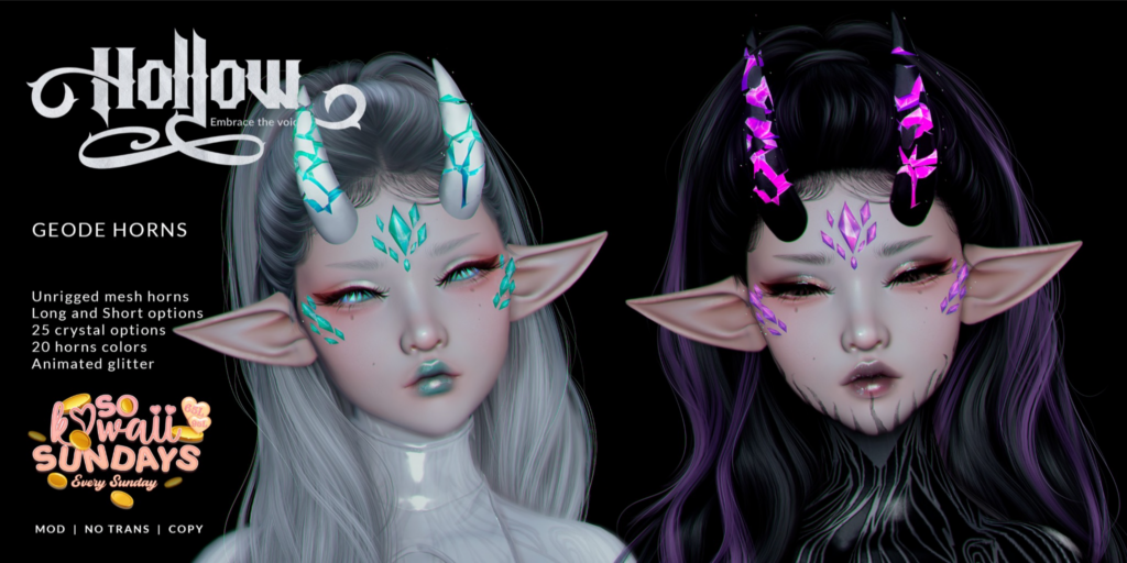 Geode Horns 	&lt;a href=&quot;http://maps.secondlife.com/secondlife/Tomoeda/109/36/1502&quot;&gt;Teleport&lt;/a&gt;