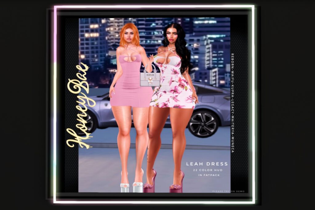 Leah Dress - Inithium/Legacy/Maitreya/Reborn/Yentenments/+mods, L$260 each/L$1199 FP