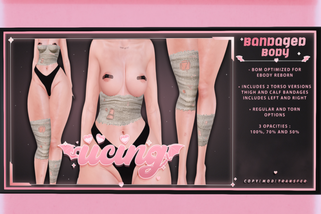 Bandaged Body - BOM for Reborn, L$225
