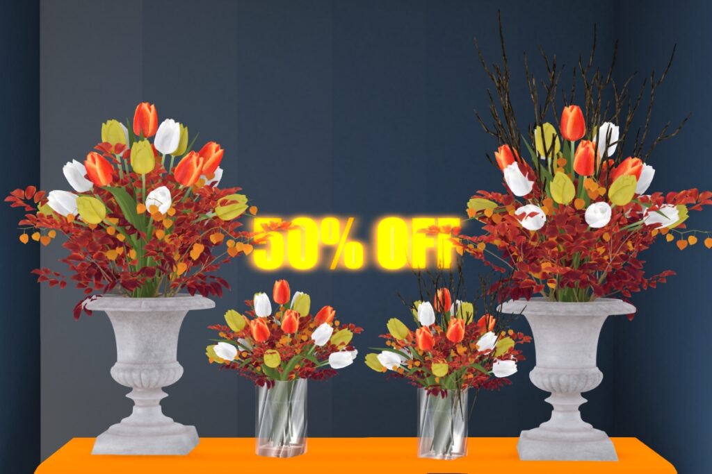Imagine It&#039;s A New Day Bouquet Decor, L$175 each/L$500 FP