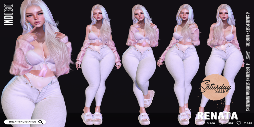 Renata Poses	&lt;a href=&quot;http://maps.secondlife.com/secondlife/Palmetta/140/32/1698&quot;&gt;Teleport&lt;/a&gt;